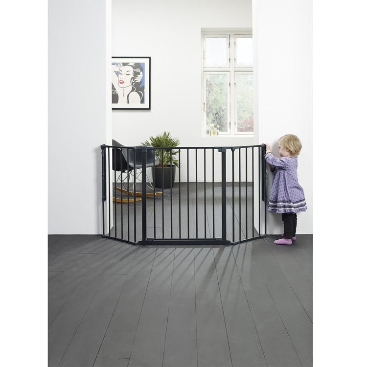 Babydan cancello di sicurezza flex m nero bambina - Baby Dan – Cancelletto Flex M