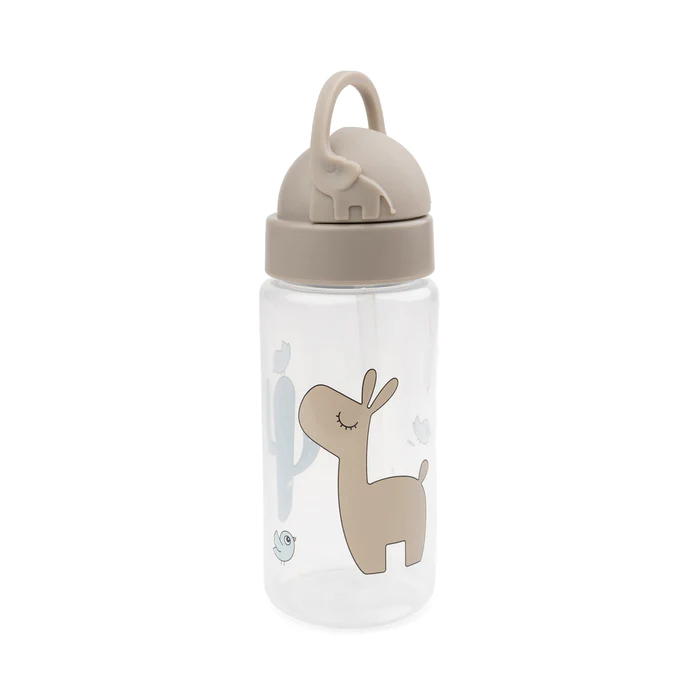 Done by deer bottiglia cannuccia lele sabbia sulla pagina Done by Deer – Bottiglia anti-goccia con cannuccia 350ml