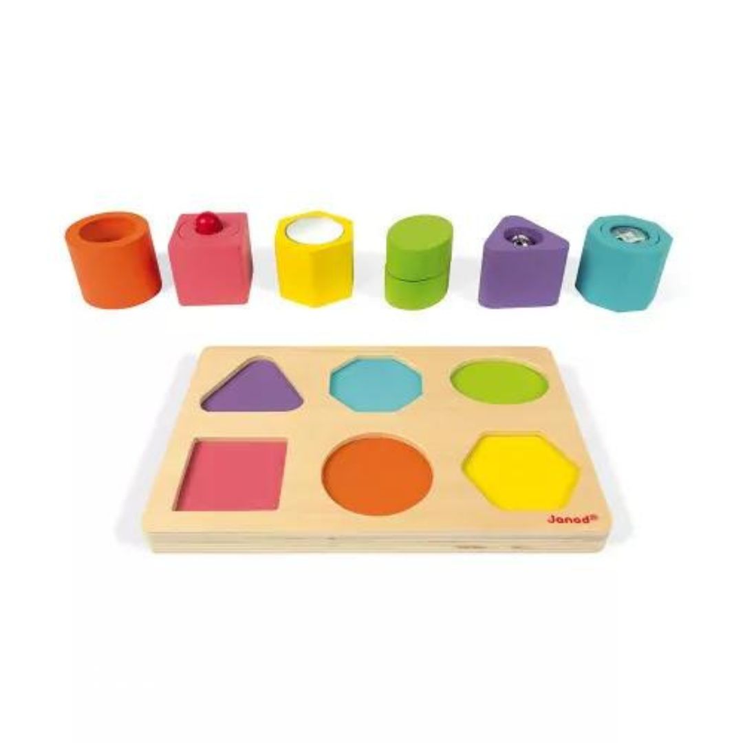 Janod – Puzzle 6 Cubi Sensoriali I Wood